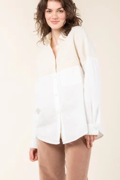 Bonding Shirt in Natural/White