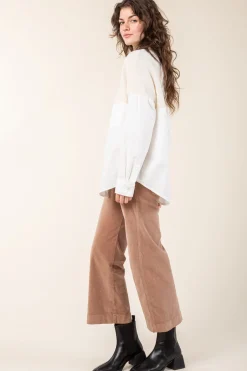 Bonding Shirt in Natural/White