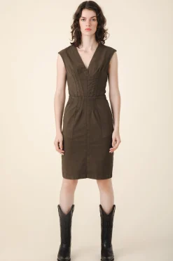 Bourbon Street Dress in Umber
