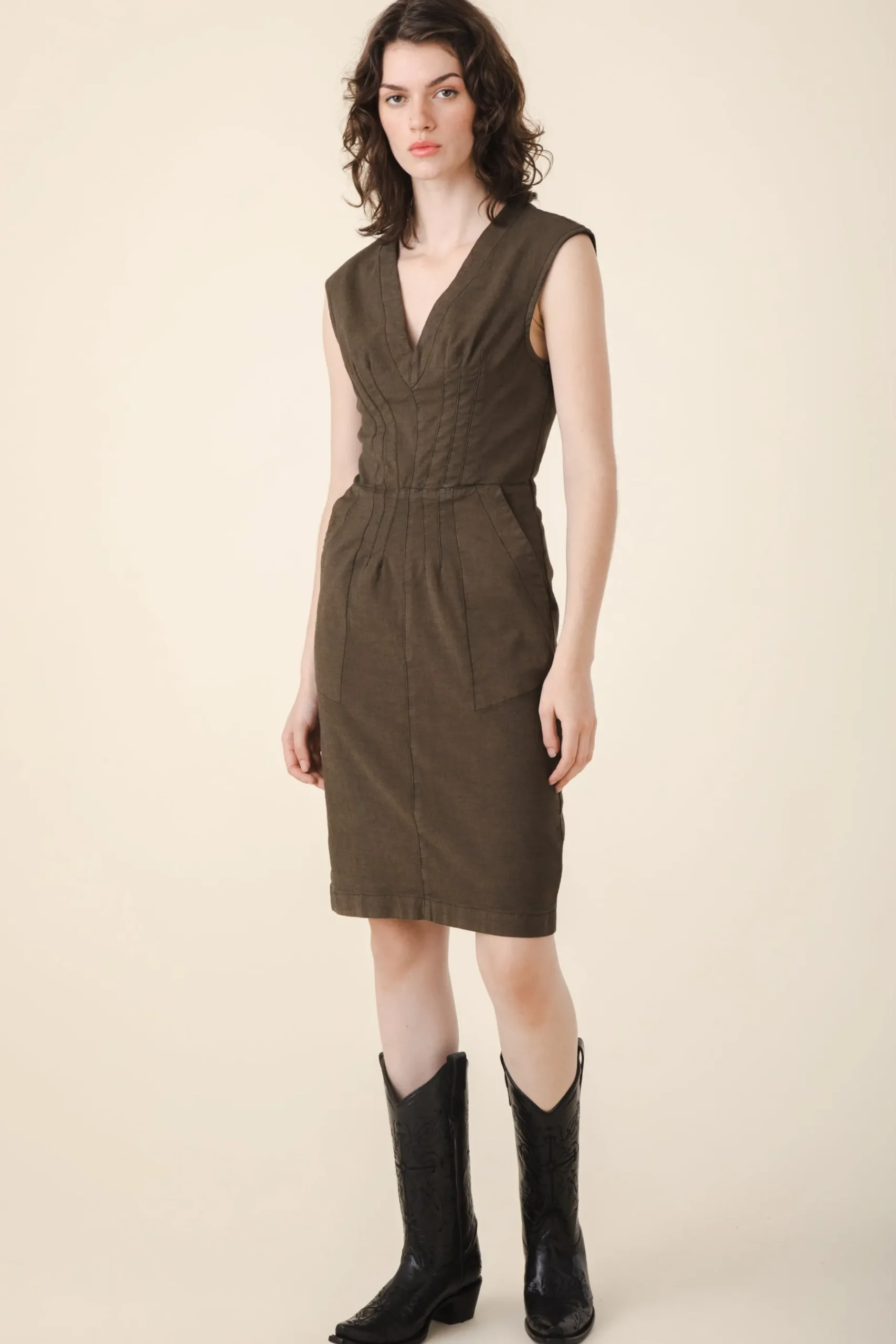 Bourbon Street Dress in Umber