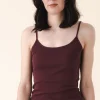 cami - organic cotton in sanguine
