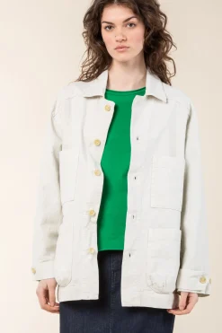 Canvas Task Jacket in Oyster