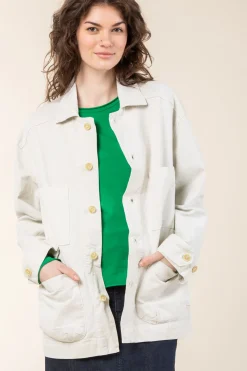 Canvas Task Jacket in Oyster