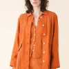 Canvas Touring Jacket in Papaya
