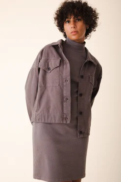 Canvas Utility Jacket in Dior Gray