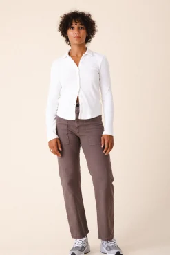 Canvas Utility Pant in Dior Gray