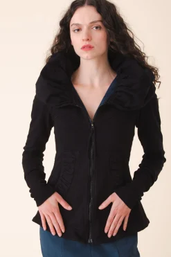 Cloak Hoodie in Black