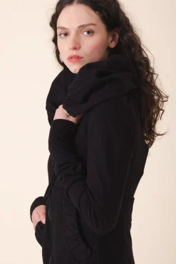 Cloak Hoodie in Black