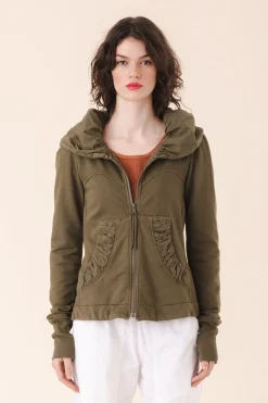 Cloak Hoodie in Moss
