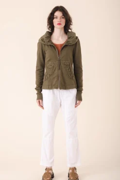 Cloak Hoodie in Moss