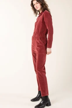 Corduroy Boilersuit in Oxblood