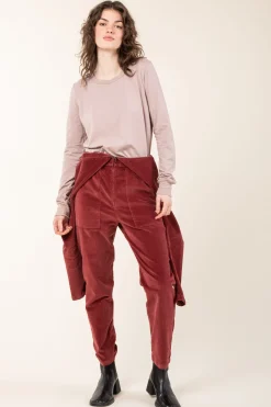 Corduroy Boilersuit in Oxblood