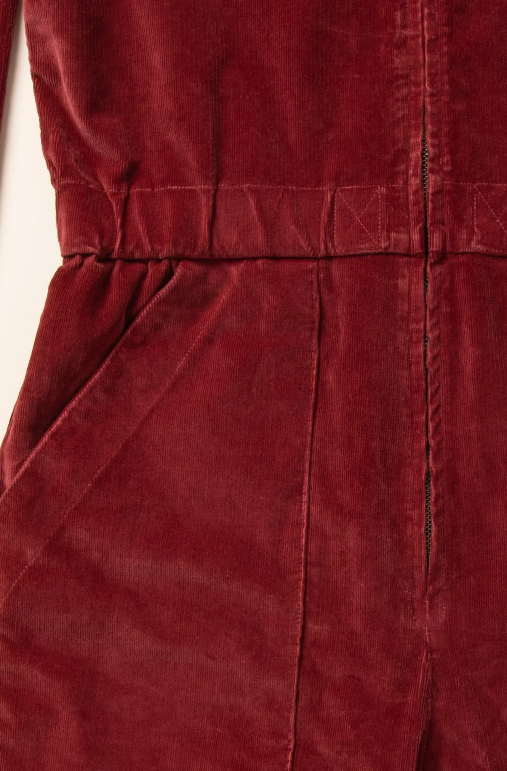 Corduroy Boilersuit in Oxblood