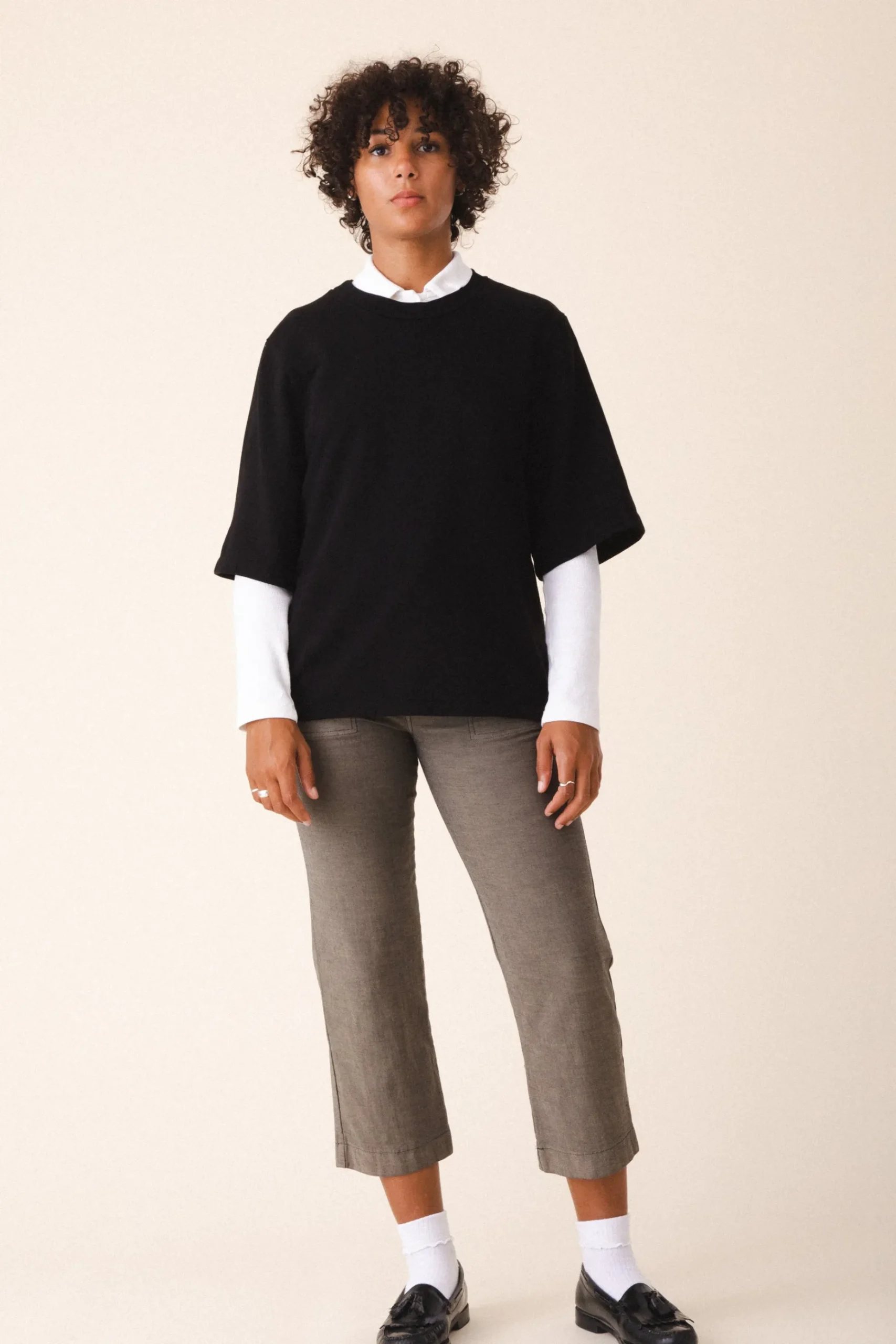 Denim Boiler Pant in Khaki