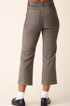 Denim Boiler Pant in Khaki