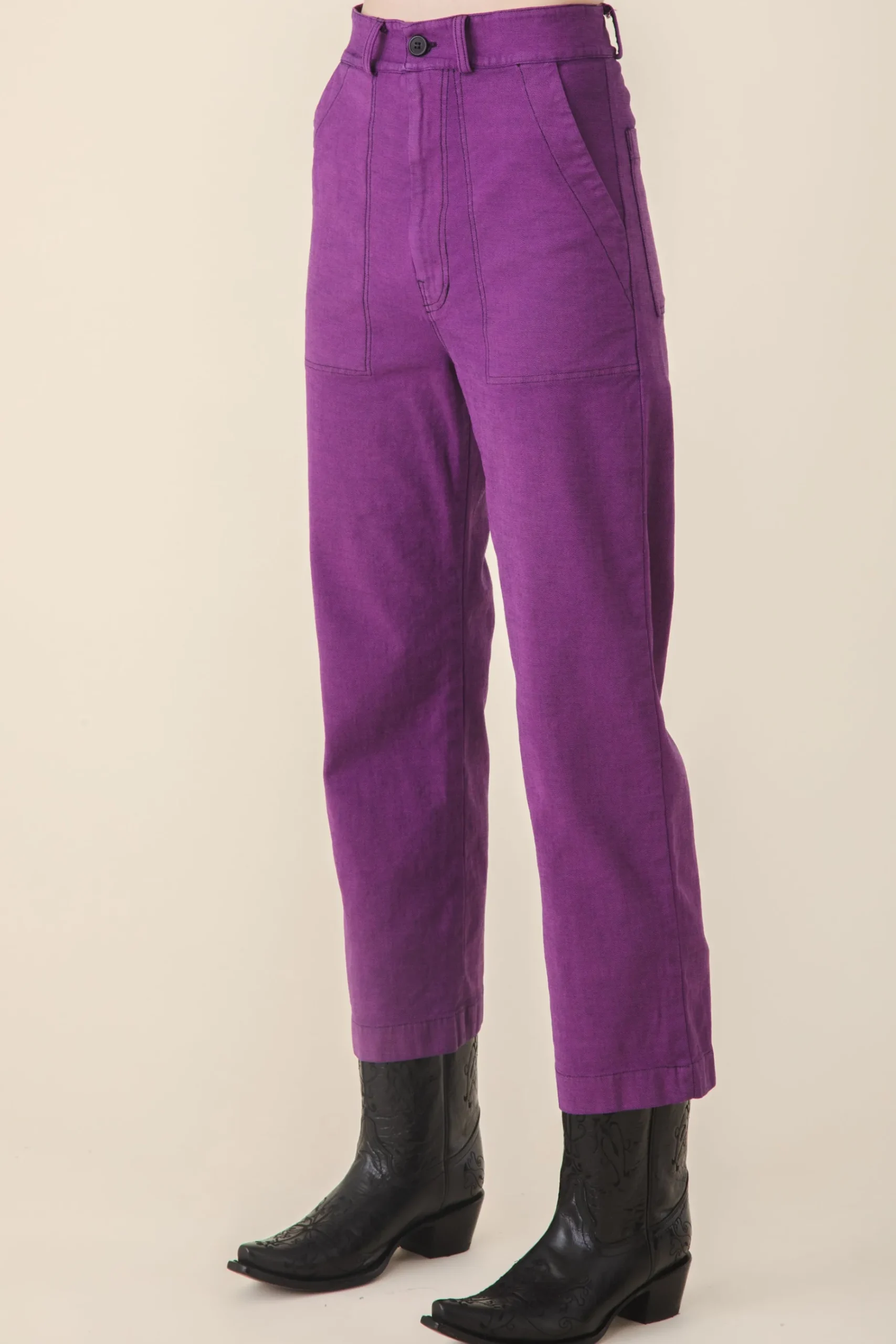 Denim Boiler Pant in Serum