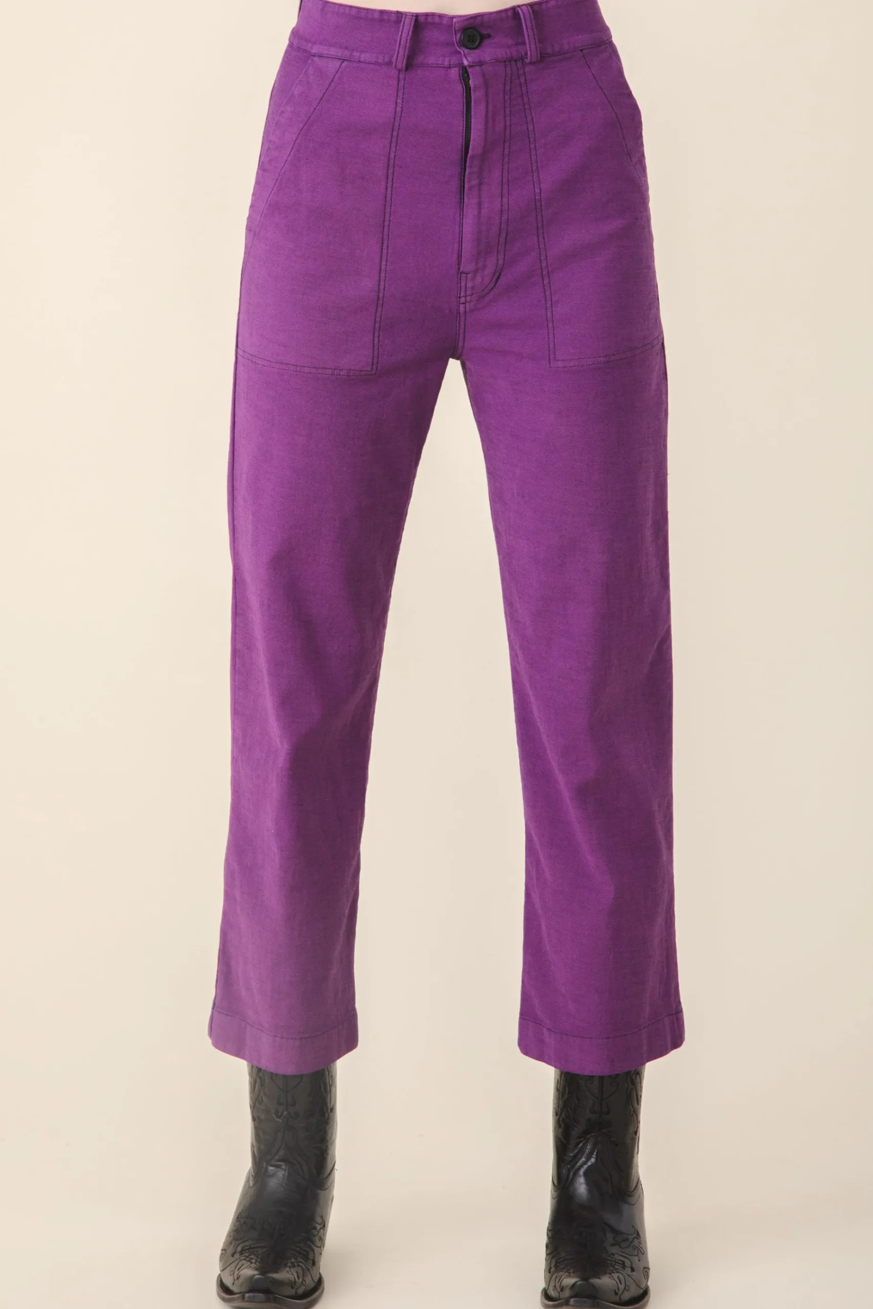 Denim Boiler Pant in Serum