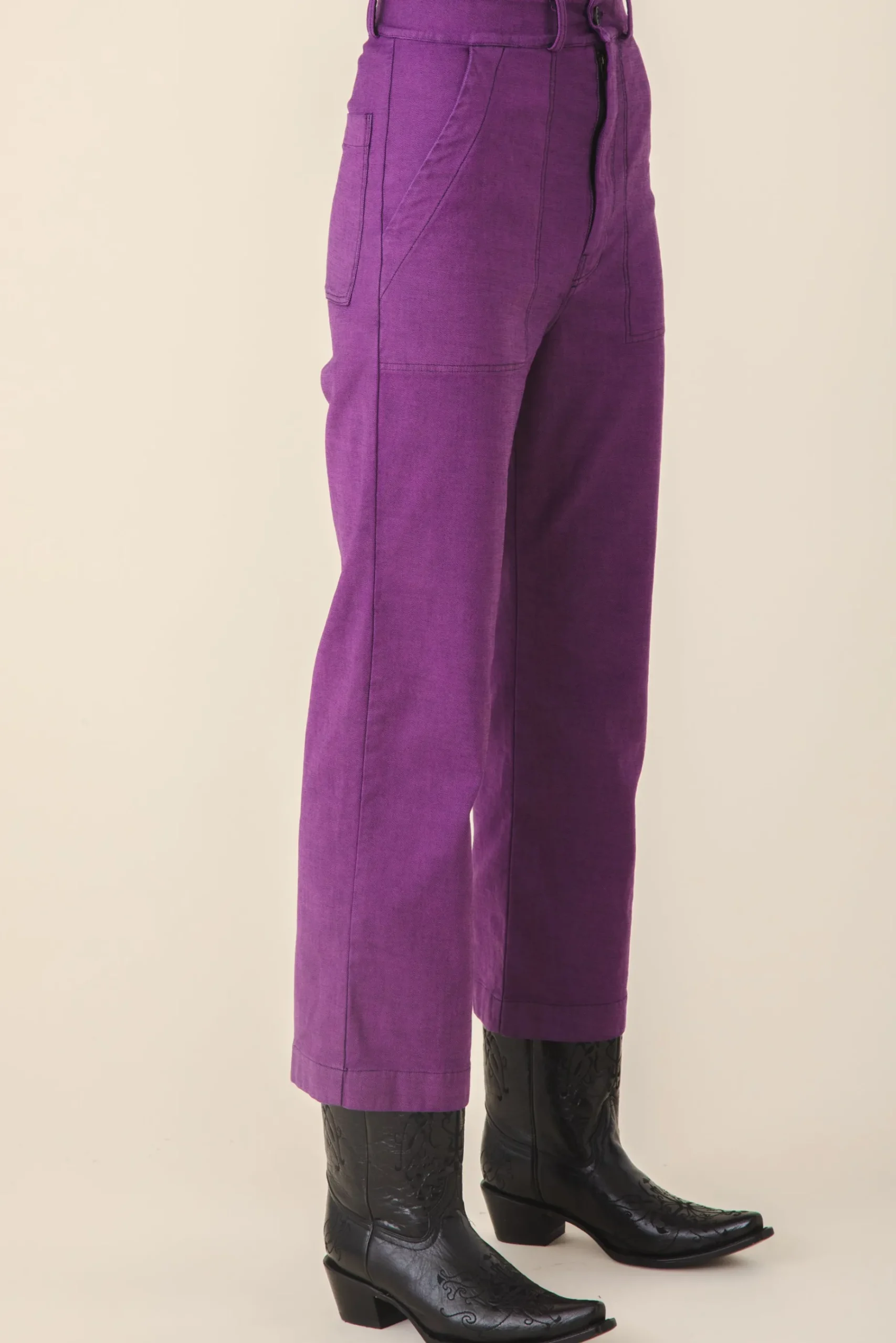 Denim Boiler Pant in Serum