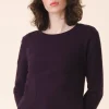 Dressmaker Sweater in Midnight Plum