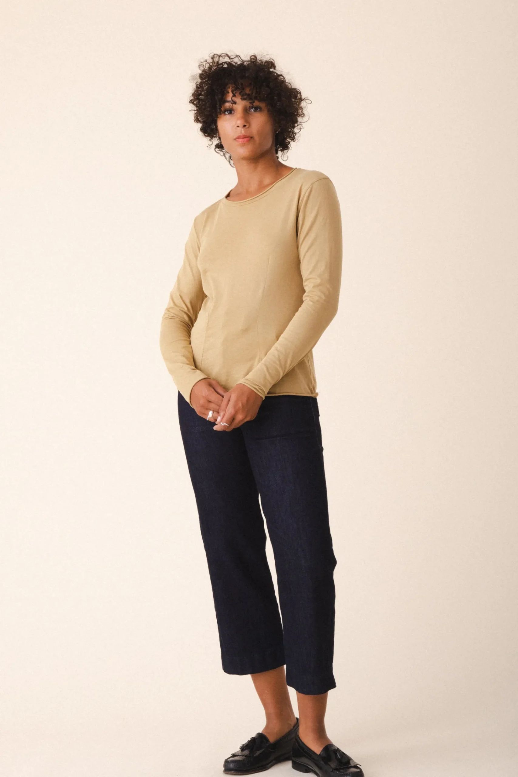 Dressmaker Tee in Quarry