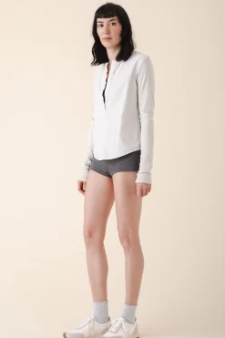 fitted boxer in gray heather