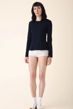 fitted boxer in heather