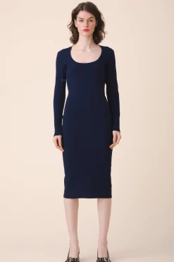 Florentine Dress in Midnight