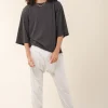 fold pant in heather