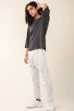 fold pant in heather