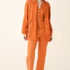 Long Carpenter Pant in Papaya