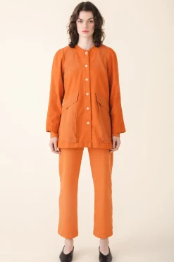 Long Carpenter Pant in Papaya