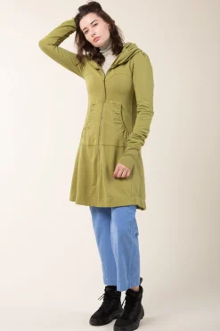 Long Cloak Hoodie in Fern