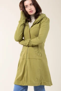 Long Cloak Hoodie in Fern