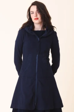 Long Cloak Hoodie in Midnight