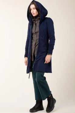 Long Cloak Hoodie in Midnight