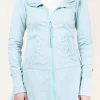 Long Cloak Hoodie in Robins Egg