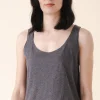 loose tank - organic cotton in gray heather