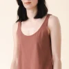 loose tank - organic cotton in teak