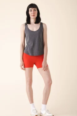 loose tank - organic cotton in gray heather