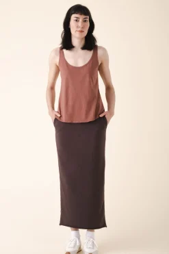 loose tank - organic cotton in teak