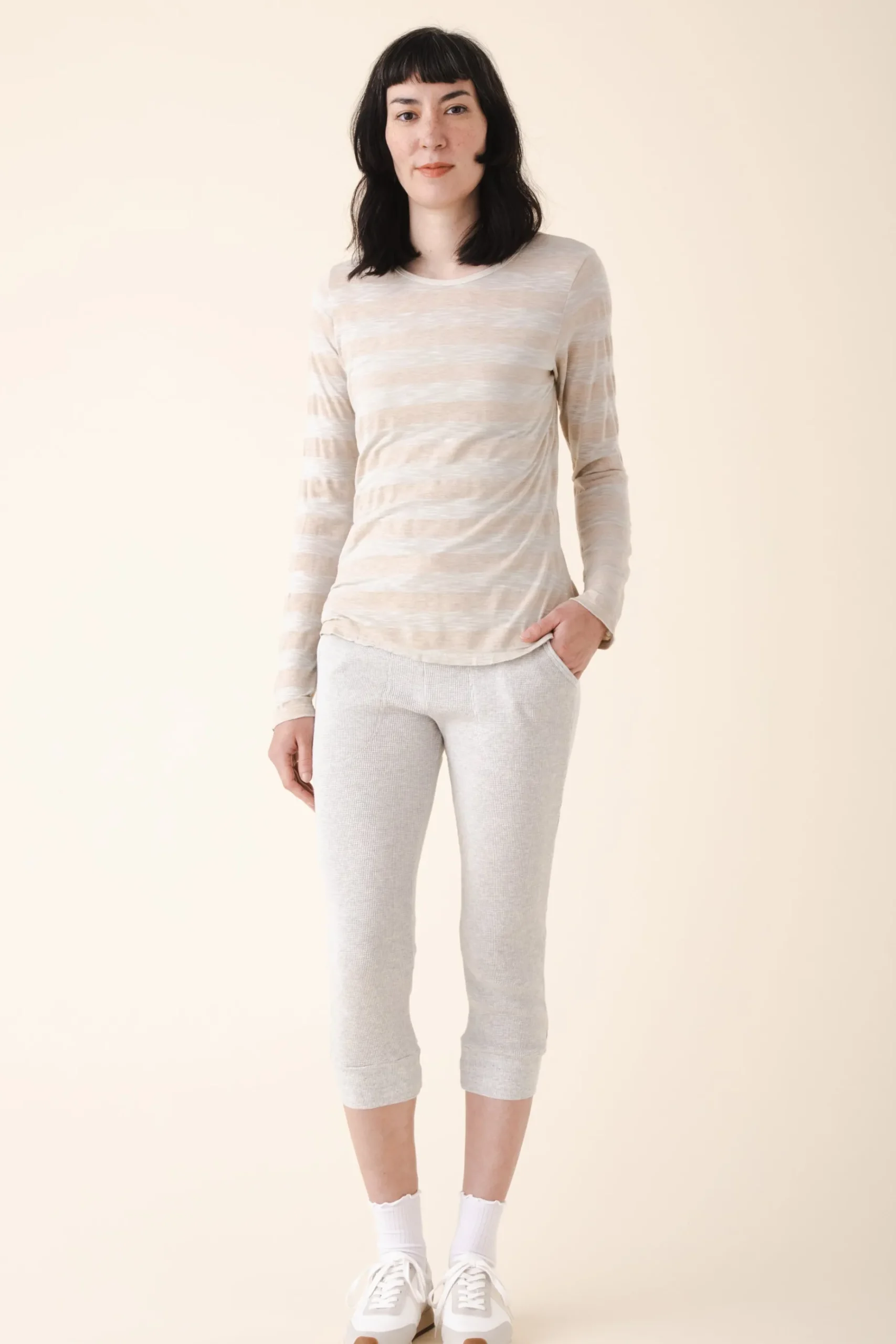 lounge pant in heather waffle