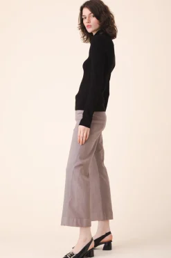 L/S Mockneck in Black