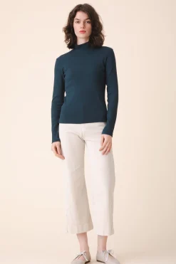 L/S Mockneck in Drab