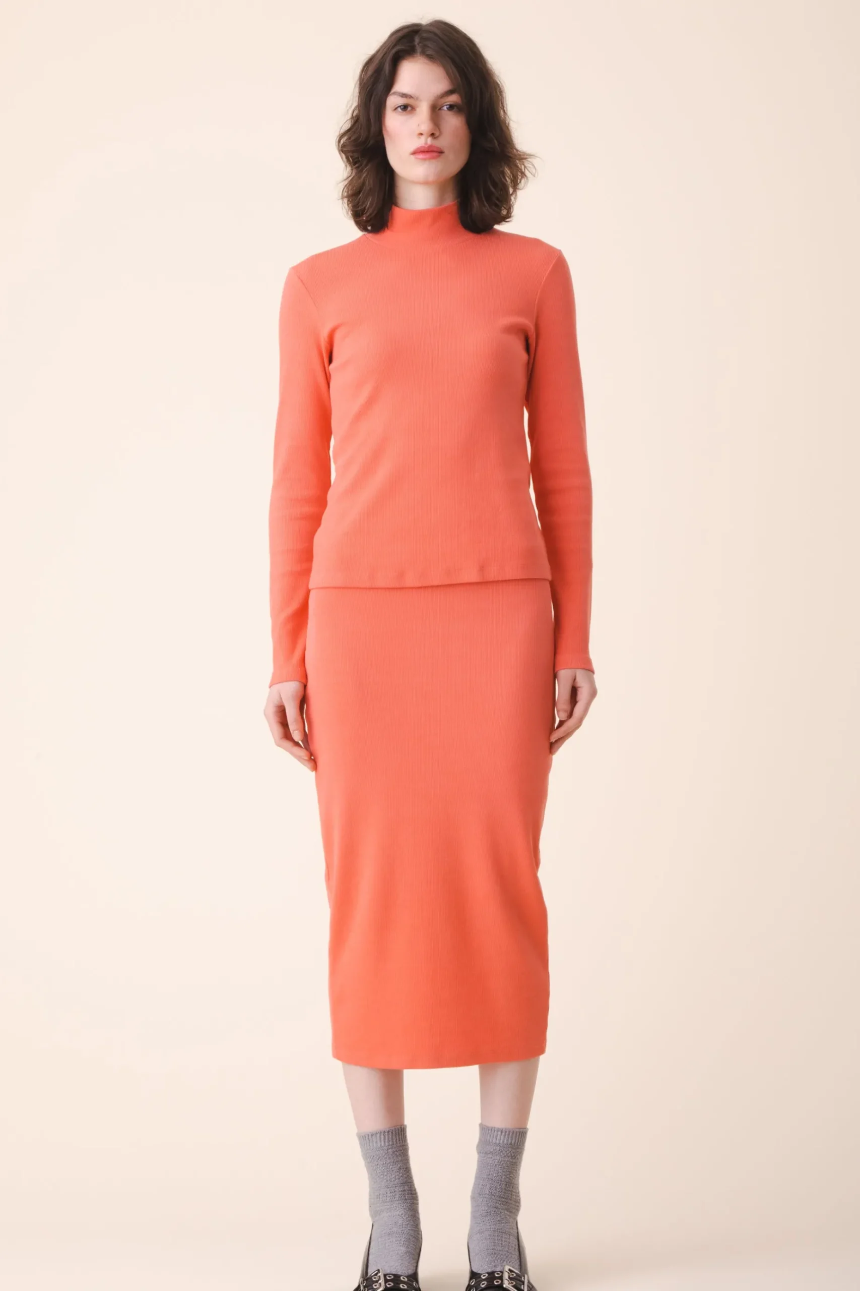 L/S Mockneck in Sea Shell