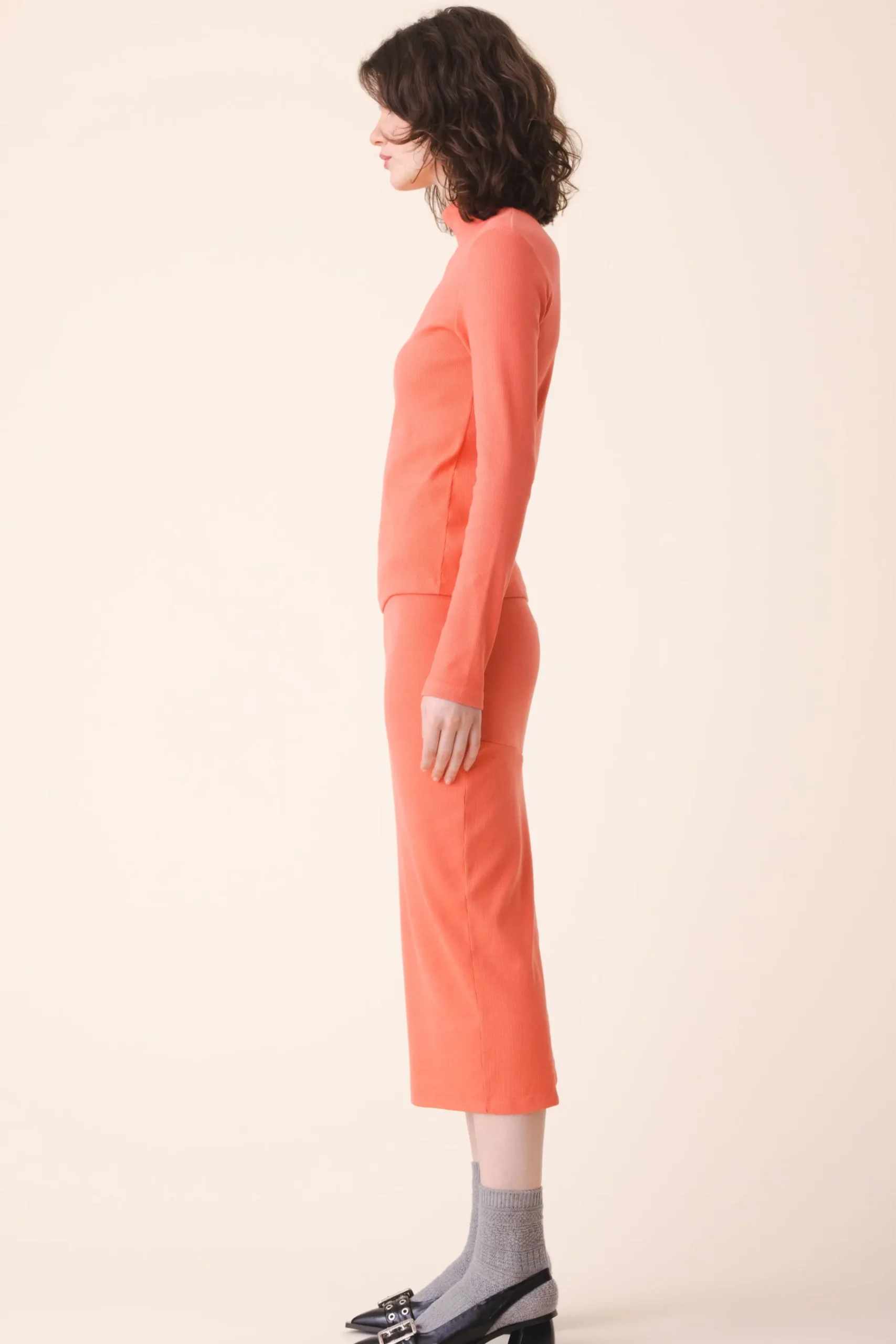 L/S Mockneck in Sea Shell