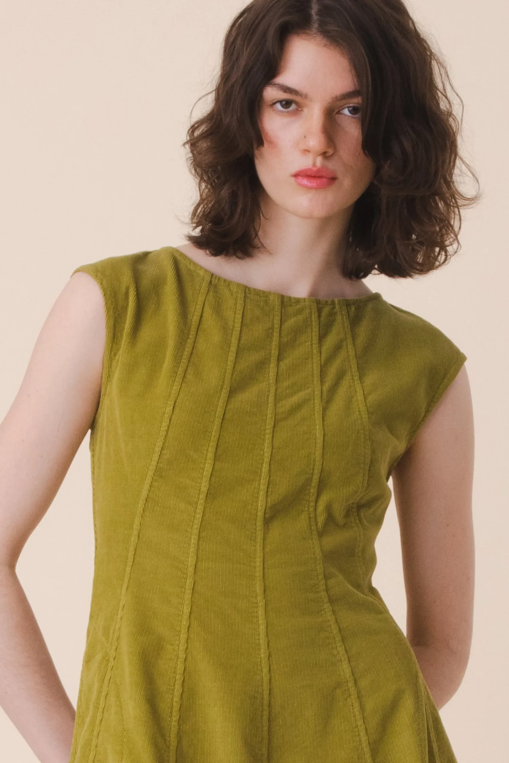 New Directions Corduroy in Fern