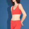 Organic Bra in Cherry