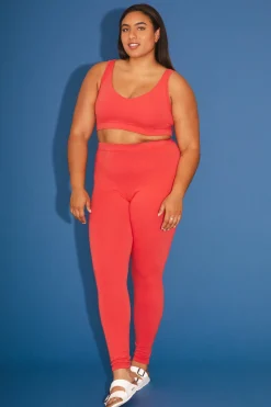 Organic Bra in Cherry