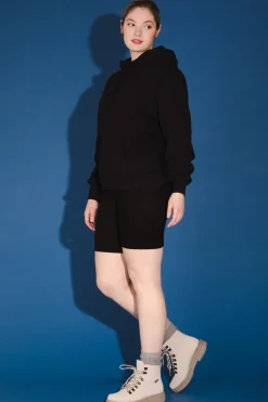 Organic Fleece Sweatshirt in Black