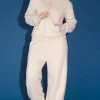 Organic Fleece Sweatshirt in Oyster